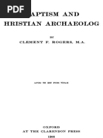 Baptism and Christian Archaeology