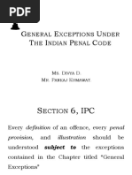 L-General Exceptions Under The Indian Penal Code-Ms. Divya D & Mr. Pankaj Kumawat