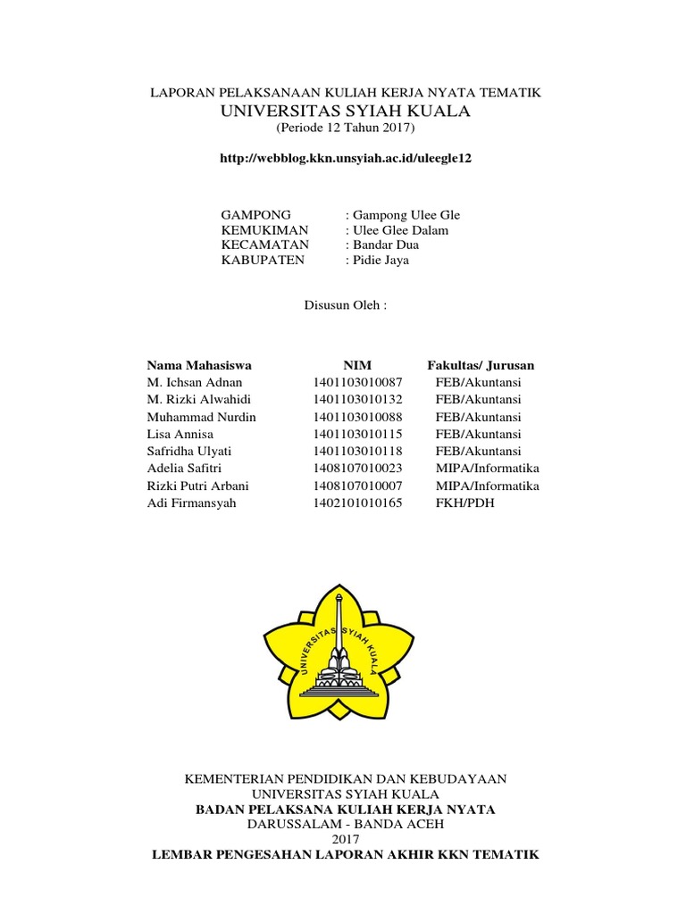 Laporan Kkn Sementara