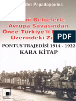 Alexander Papadopoulus - Pontus Trajedisi 1914-1922 Kara Kitap