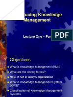 Lecture 1 Introducing Knowledge Management