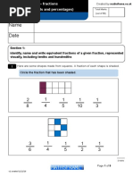 Number Fractions Including Decimals and Percentages Y5 Test2 (1)