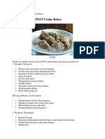 Contoh Analisis SWOT Usaha Bakso