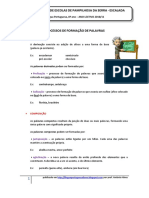 Processos de Formação de Palavras (Blog8 10-11) PDF