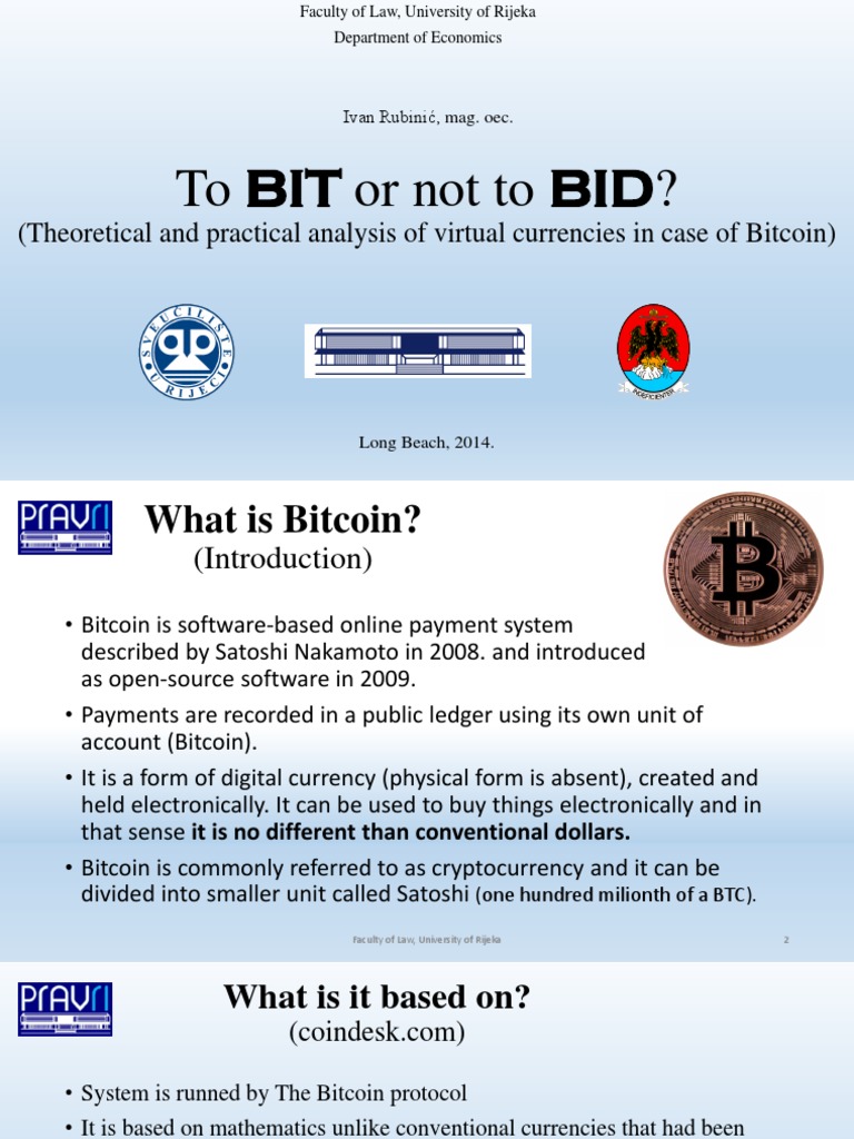 Media Bitcoin Seminar Bitcoin Money - 