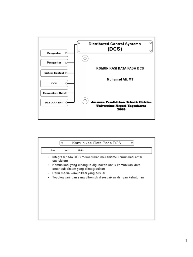 Komunikasi Data dalam Sistem DCS | PDF | Topologi Jaringan | Jaringan ...