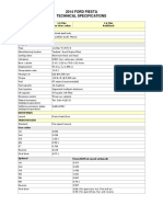 2014 Fiesta Specs