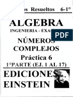 EINAGA6A - Guía de Ejercicios Resueltos - Números Complejos - Práctica 6-1 - 2013 PDF