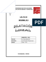 Dilatación Lineal