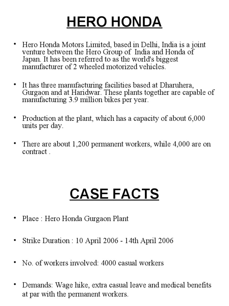 hero honda strike case study