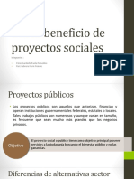 Costo-Beneficio de Proyectos Sociales