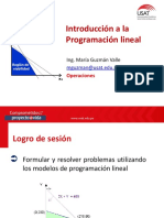 Sesión 01 - Introducción A Los Modelos de Programación Lineal