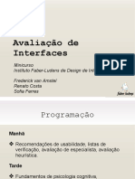 Avaliação de Interfaces