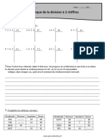 Technique de La Division À 2 Chiffres Cm1 Exercices À Imprimer