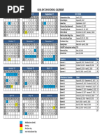 2017-2018 Cava School Calendar