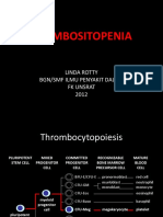 Trombositopenia: Linda Rotty BGN/SMF Ilmu Penyakit Dalam FK Unsrat 2012