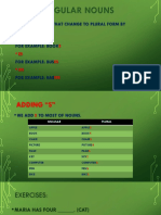 Regular Nouns: They Are Nouns That Change To Plural Form by Adding