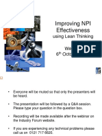 Improving NPI Process Effectivness Using Lean Thinking