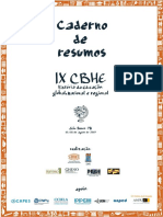 Caderno de Resumos - Ix Cbhe