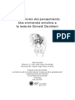 La aparición del pensamiento. Una enmienda emotiva a la tesis de Donald Davidson 