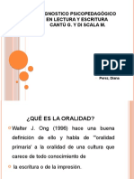 Diagnostico Psicopedagógico en Lectura y Escritura