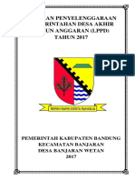 Laporan Pemerintahan Desa Banjaran Wetan 2017