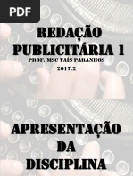 Redação Publicitária 1_Apresentação Da Cadeira
