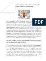 Empoderar personas y comunidades en salud mental