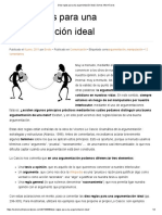 Diez Reglas para Una Argumentación Ideal - Somos Informívoros