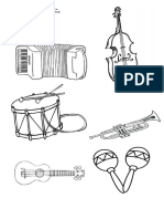 Colorear Instrumentos Musicales