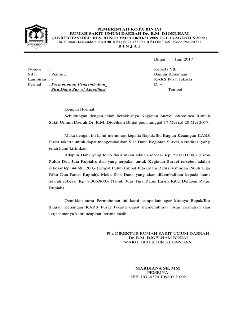 Contoh surat permohonan pengembalian uang muka rumah Contoh Surat Perjanjian Pengembalian Uang Muka Info Terkait Uang.