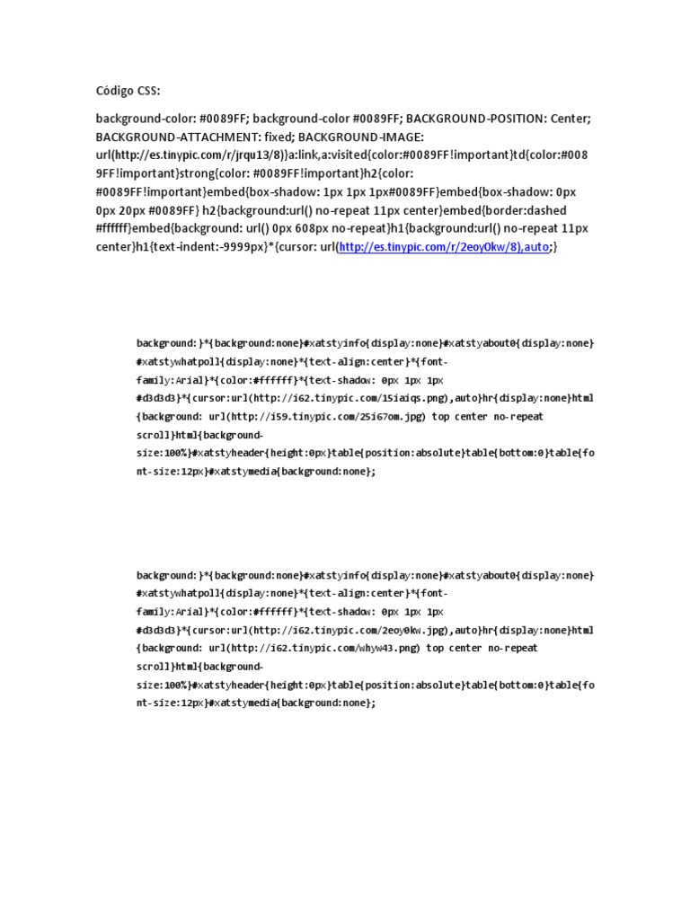 Código CSS | PDF