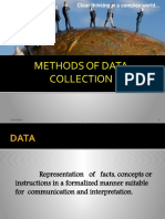 Methods of Data Collection