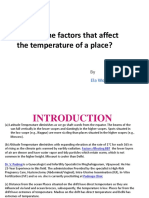 What Are The Factors That Affect The Temperature