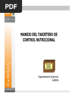 Tarjeta de Control Nutricional Infantil | PDF | Relaciones personales
