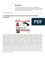 Ayo Pelajari Caranya - Cara Menggunakan Virtual Reality VR Box 3D Atau Google Cardboard