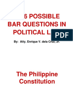 2016 Possible Bar Questions in POLITICAL LAW.ppt