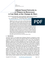 2015 - Using Artificial Neural Networks To Predict Winners in Horseraces - A Case Study at The Champs de Mars