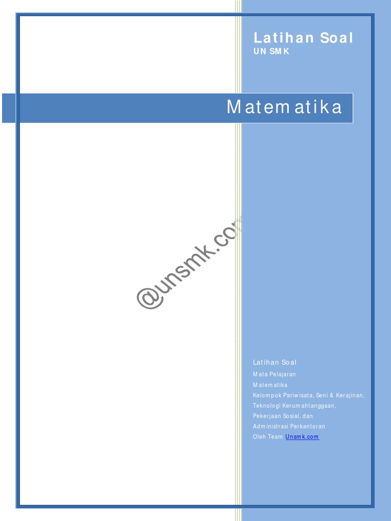 Soal Latihan Mtk Un Smk Parseni Pdf