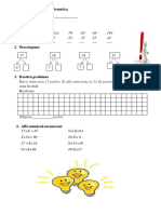 Fișă de Lucru La Matematica Elev - 1. Calculează Rapid