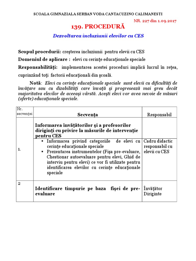 Procedura Ces | PDF