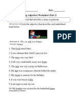 Adjectives Circling P 1 Beginner