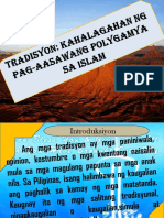 Tradisyon: Kahalagahan NG Pag-Aasawang Polygamya Sa Islam