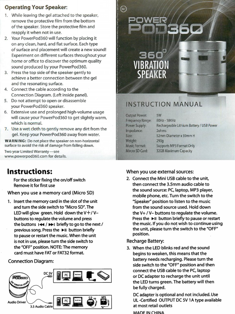 power pod 360 vibration speaker bluetooth The “World's Best Sex Toy” – An Overview of the Hitachi Magic Wand –  Lascivity main image 1
