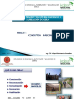 Modulo i Administraciu00f3n en Residencia, Supervisiu00f3n y Seguridad en Obras