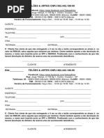 Recibo Oficial Telões e Artes