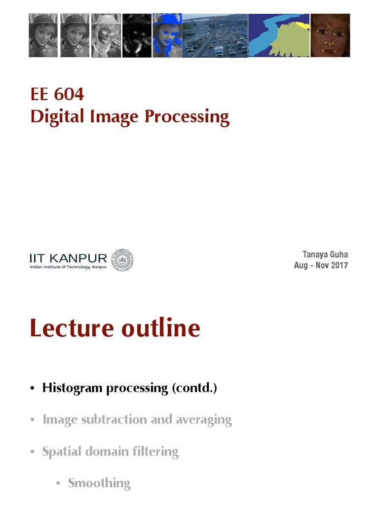 Image Processing Histogram Smoothing Sharpening PDF Applied Mathematics Vision