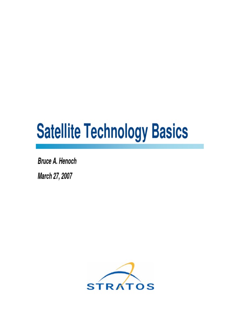 Satellite Basics VSAT PDF | PDF | Very Small Aperture Terminal | Satellite
