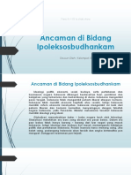 Ancaman Di Bidang Ipoleksosbudhankam