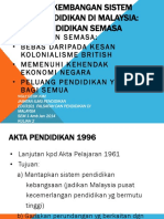 Sistem Pendidikan Masa Kini & Konsep Falsafah